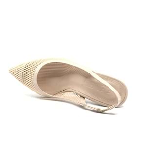 Feles Topuklu Fileli Stiletto Kadın Ayakkabı