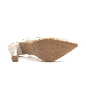 Feles Topuklu Fileli Stiletto Kadın Ayakkabı