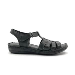 Ayakdaş %100 Hakiki Deri Tam Ortapedik Fus Pedli Taban Kadın Sandalet