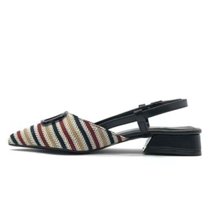 Feles 01-902 V Toka Kadın Babet Ayakkabı