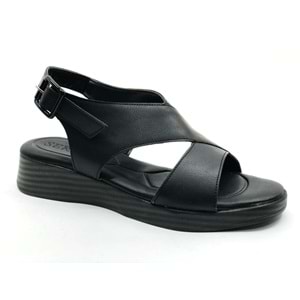 Seribo 25Y003 Cırt Detaylı Ortopedik Taban Kadın Sandalet