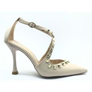 Feles Zımba Detaylı Kadın Topuklu Ayakkabı