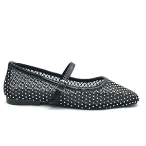 Feles Dantel Taş Detaylı Kadın Babet Ayakkabı