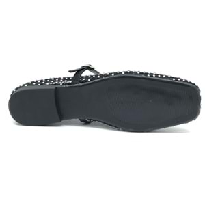 Feles Dantel Taş Detaylı Kadın Babet Ayakkabı