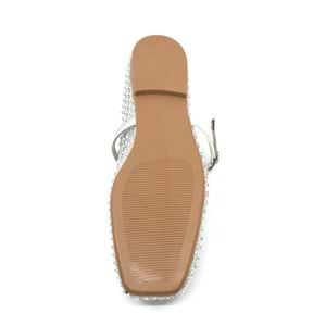 Feles Dantel Taş Detaylı Kadın Babet Ayakkabı