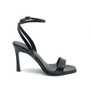 Feles Bilekten Bağlamalı Tek Bant Kadın Topuklu Ayakkabı