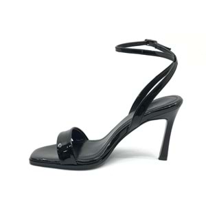 Feles Bilekten Bağlamalı Tek Bant Kadın Topuklu Ayakkabı