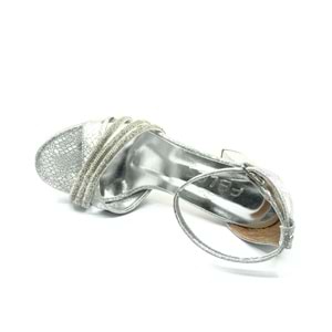 Feles Çapraz Üç Şerit Taşlı 10 cm Platform Topuklu Kadın Abiye Ayakkabı