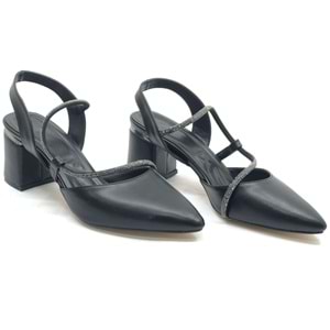 Mehtap Şerit Taşlı Kadın Abiye Topuklu Ayakkabı