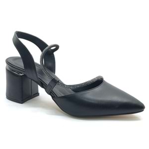 Mehtap Şerit Taşlı Kadın Abiye Topuklu Ayakkabı