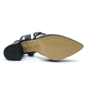 Mehtap Şerit Taşlı Kadın Abiye Topuklu Ayakkabı