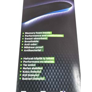 Shoex Memory Foam İnsole Technology Ultra Soft Comfort Ortopedik Tabanlık - Astar