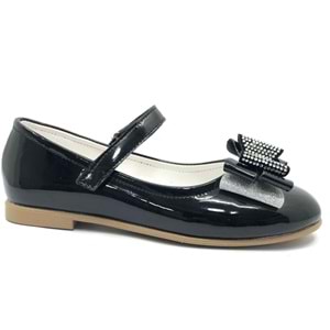 İremsu Kurdela Taş Detaylı Cırtlı Kız Çocuk Babet Ayakkabı