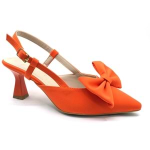 Feles Kurdela Detaylı Arkası Açık Stiletto Kadın Topuklu Ayakkabı