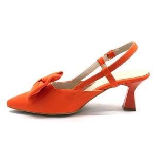 Feles Kurdela Detaylı Arkası Açık Stiletto Kadın Topuklu Ayakkabı