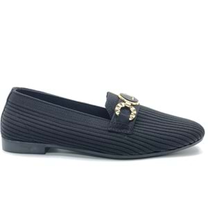 Marry Pace 883175 Toka Detaylı Triko Kadın Babet Ayakkabı