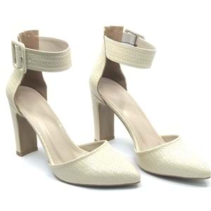 Feles Bilek Detaylı Stiletto Kadın Topuklu Ayakkabı