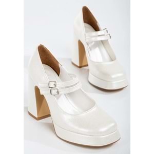Feles Gidi Jane Platform Topuk Kadın Klasik Topuklu Ayakkabı