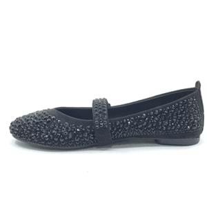 Feles Taş Detaylı Kadın Babet Ayakkabı