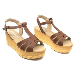 Ayakdaş 1040 Kadın Dolgu Taban Sandalet