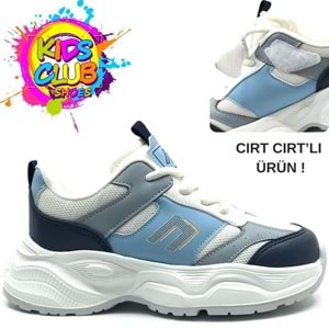 Cool Birian Bağcık Görünümlü Cırt Cırtlı Sneaker Ortopedik Çocuk Spor Ayakkabı