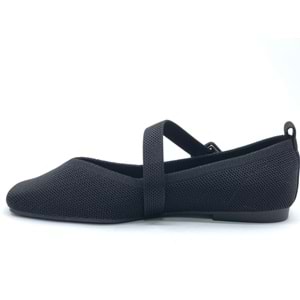 Feles Küt Burun Kemer Detaylı Kadın Babet Ayakkabı