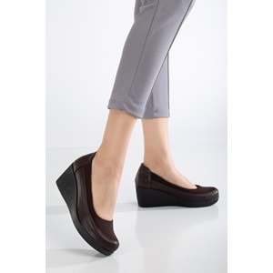 Ayakdaş 353 Kadın Dolgu Topuk Klasik Ayakkabı