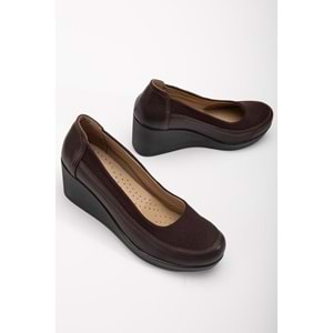 Ayakdaş 353 Kadın Dolgu Topuk Klasik Ayakkabı