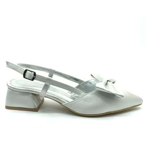 Feles Kurdela Detaylı Arkası Açık Kadın Babet Ayakkabı