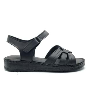 Kocamanlar 8712 Hakiki Deri Comfort Ortopedik Kadın Sandalet