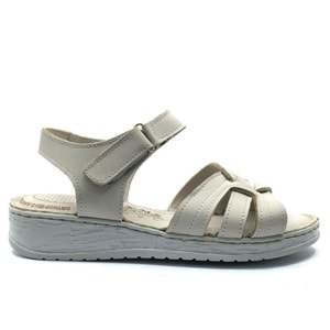 Kocamanlar 8712 Hakiki Deri Comfort Ortopedik Kadın Sandalet