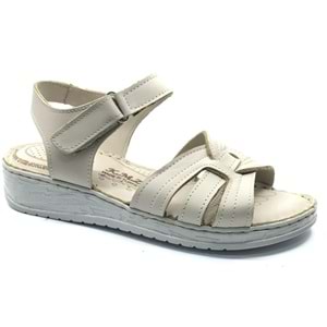 Kocamanlar 8712 Hakiki Deri Comfort Ortopedik Kadın Sandalet