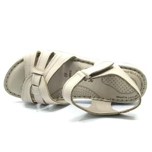 Kocamanlar 8712 Hakiki Deri Comfort Ortopedik Kadın Sandalet