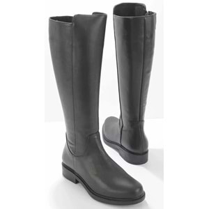 Ayakdaş Binici Düz Taban Hakiki Deri Kadın Çizme