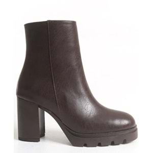 Feles Kalın Topuklu Oval Burun Kadın Bot