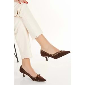 Feles Zımba Toka Detaylı Stiletto Kadın Ayakkabı