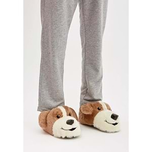 Kocamanlar Sevimli Köpek Figürlü Unisex Hayvanlı Panduf