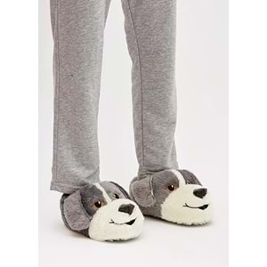 Kocamanlar Sevimli Köpek Figürlü Unisex Hayvanlı Panduf