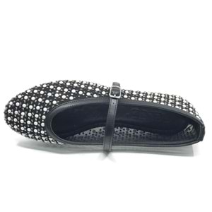 Feles Kemer Toka İnci Taş Detaylı Kadın Babet Ayakkabı