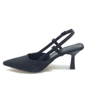 Kocamanlar 8 cm Saten Kadın Topuklu Ayakkabı