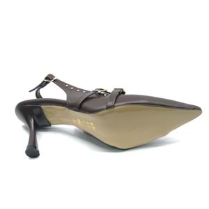 Mehtap Toka Detaylı Arkası Açık Stiletto Kadın Topuklu Ayakkabı