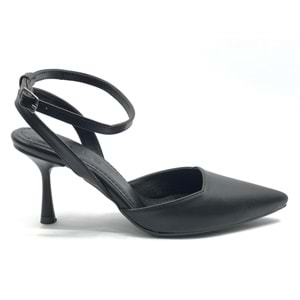 Feles Arkası Açık Stiletto Kadın Topuklu Ayakkabı