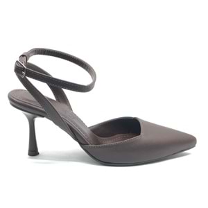 Feles Arkası Açık Stiletto Kadın Topuklu Ayakkabı