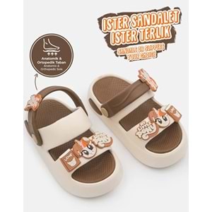 Kocamanlar 4505 Hafif Rahat Taban Okul Kreş Havuz Günlük Unisex Çocuk Terlik