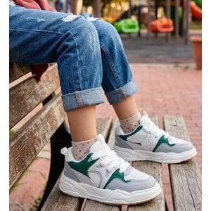 Cool Jacop Bağcık Görünümlü Cırt Cırtlı Sneaker Ortopedik Çocuk Spor Ayakkabı