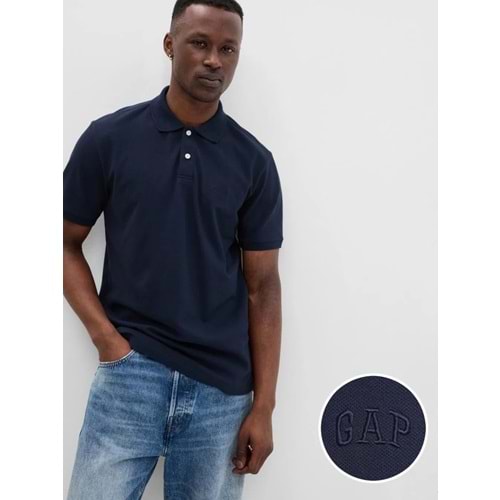 Gap Logo Pike Polo Yaka T-Shirt 586306006 Kısa Kol Tişört Erkek T-Shirt