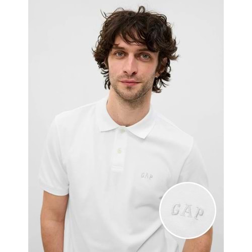 Gap Logo Pike Polo Yaka T-Shirt 586306005 Kısa Kol Tişört Erkek T-Shirt