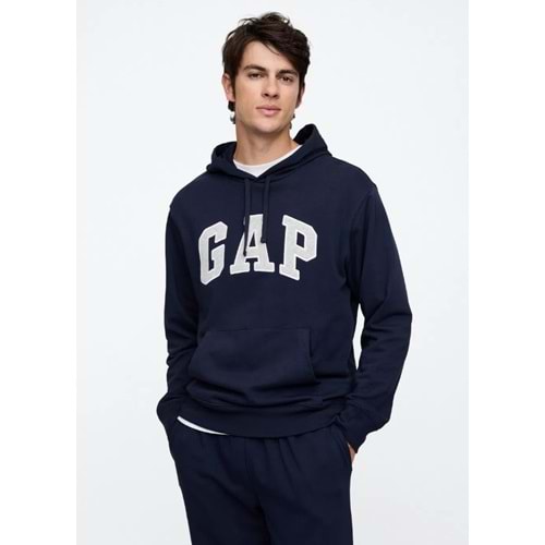 Gap V-Frch Ft Herıtage Logo Po - 868453007 Erkek Kapüşonlu Sweatshirt