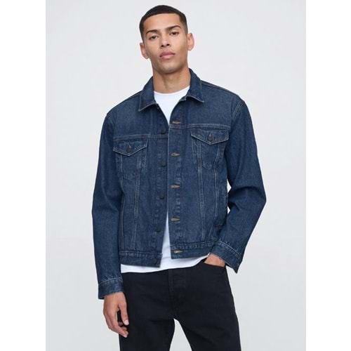 Gap V-New Denim Icon Jacket - Lıght 722736000 Icon Denim Ceket Erkek Kot Ceket