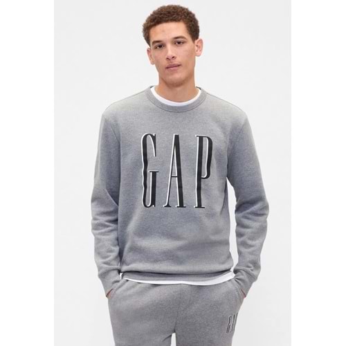 Gap 645634 Gap Logo Fleece Sweatshirt Erkek Sweatshirt